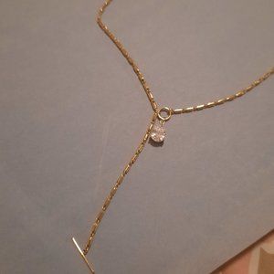 NWOT Panacea toggle necklace cubic zirconia